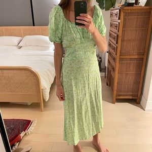 NWT Faithful The Brand - Green Floral Dress